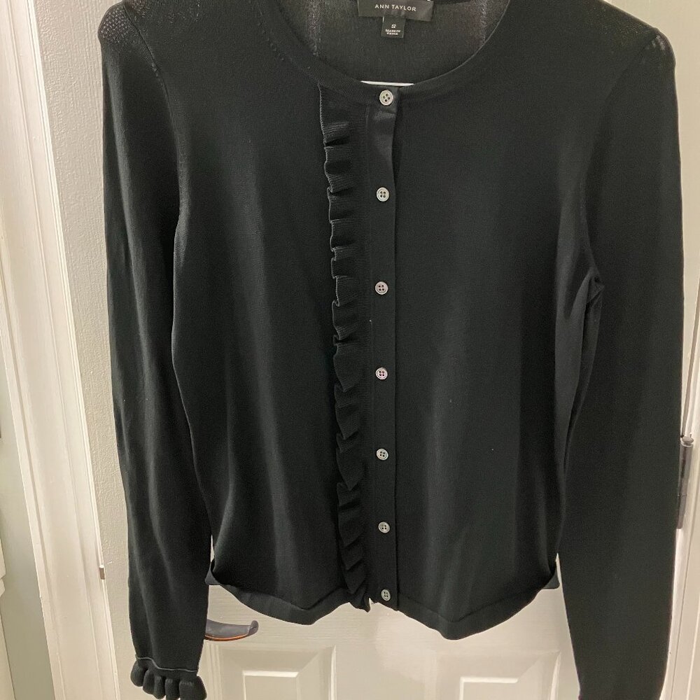 Ann Taylor Cardigan, Small, Black